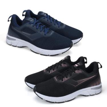 Imagem de Kit 2 Pares Tênis Fitness Esporte Cadarço Conforto Caminhada - Vorax, 
