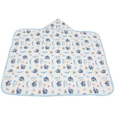 Imagem de Kit 2 Toalha De Banho Bebe Com Capuz Príncipe Mickey 70x90cm - Dugu