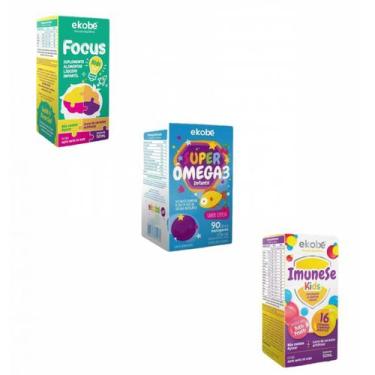 Imagem de Focus Kids + Super Ômega 3 Kids + Imunese Kids - Ekobé - ekobÉ (10141)
