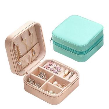 Imagem de Necessaire Mini Porta Joias Portatil Estojo Com Ziper - Vi Mult Shop