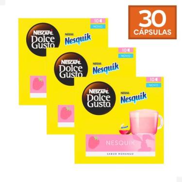 Imagem de Combo 30 Cápsulas Nesquik Morango Dolce Gusto