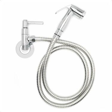 Imagem de Ducha Higiênica Completa Mangueira 2 Metros Cromada Chuveirinho Regist