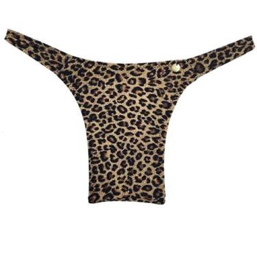 Imagem de Calcinha fio dental para aquendar estampa Oncinha mulher trans - Almah