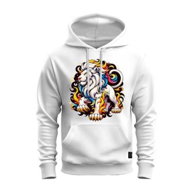 Imagem de Moletom Leão Colorido Blusa De Frio Agasalho Varias Cores - Nexstar, B