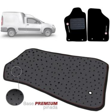 Imagem de Jogo de Tapete Carpete Tevic Pinado Fiat Fiorino 2014 15 16 17 18 19 I