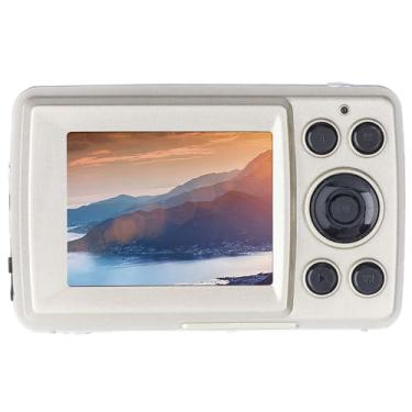Imagem de Câmera Digital, Mini Câmera de Vídeo Com Linha de Dados 200 W Tela LCD de 2,4 Polegadas Câmera de Vídeo Com Zoom de 16X Mini Câmera Digital para Casa (Ouro)