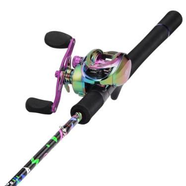 Imagem de Sougayilang Combo de Vara de Pesca E Carretel, Combinação de Baitcasting, Varas de Grafite Em Branco Im7 com Cabo Eva - Vara de Fundição de 6'0" com Carretel de Fundição para Destros