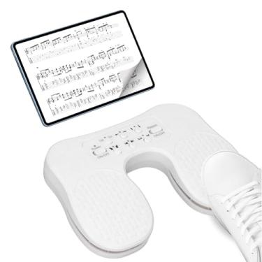 Imagem de Pedal de virador de página sem fio, pedal de virador de página de música para telefones lpad Tablets Phone, virador de página de música recarregável, pedal de teclado, virador