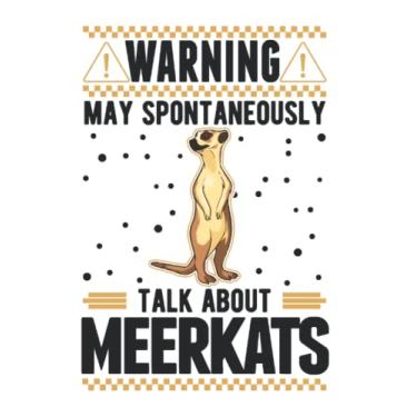 Imagem de Notebook With Meerkat: Warning May Spontaneously Talk About Meerkats / 6x9 Inches / 120 graph Sites