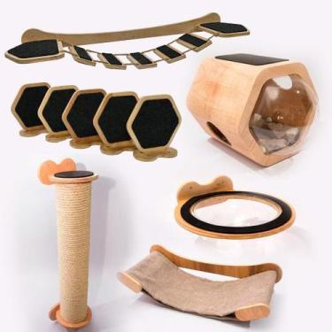 Imagem de Playground para Gatos - Conjunto Ísis - 10 peças - Utilitário Decor