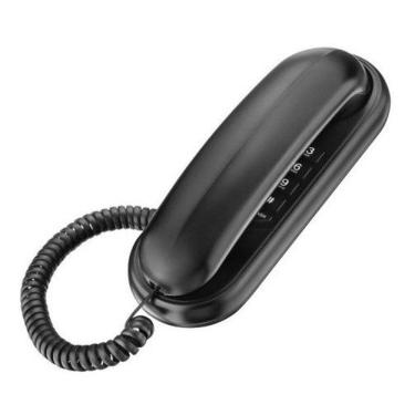 Imagem de TELEFONE COM FIO ELGIN - C/ SUPORTE PARA DESCANSO Preto