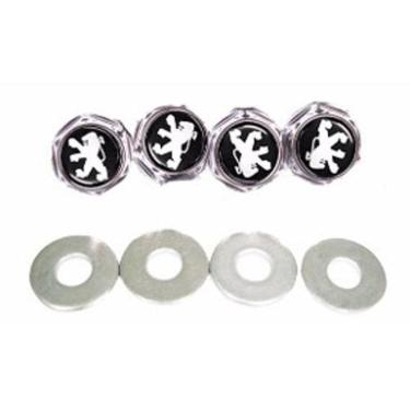 Imagem de Parafusos De Placa Logomarca Emblema Peugeot 206 207