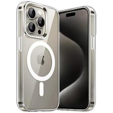 Imagem de Capa Mag-safe para [iPhone 15 Pro MAX] Capinha Magnetica Premium com [Proteção de Camera] Clear Case [Anti-Amarelamento], Compatível com MagSafe, Transparente e Resistente a Riscos e Anti Impacto