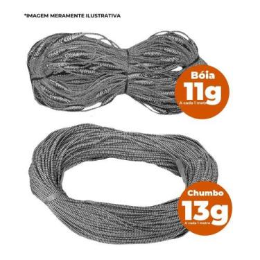 Imagem de Kit 50m Tralha boia 11gr + Tralha Chumbo 13gr King Redinha - RANCHO