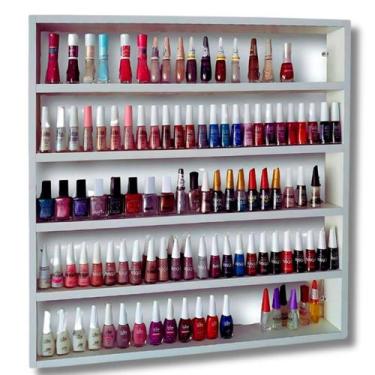 Imagem de Porta esmaltes com divisorias para manicure profissional 60x63cm envio