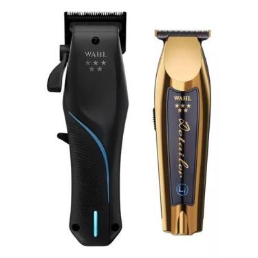 Imagem de Máquina De Corte Vapor + Acabamento Detailer Com Base - Wahl, Bivolt