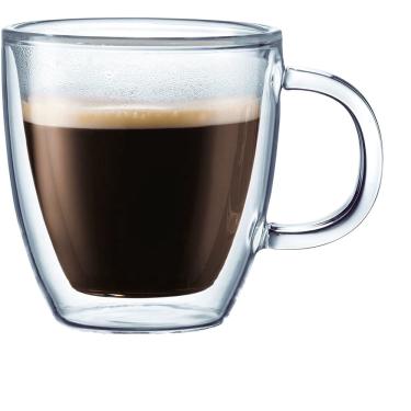 Imagem de Bodum Bistrô Coffee Mug, 10 Onças (2-Pack), Clear