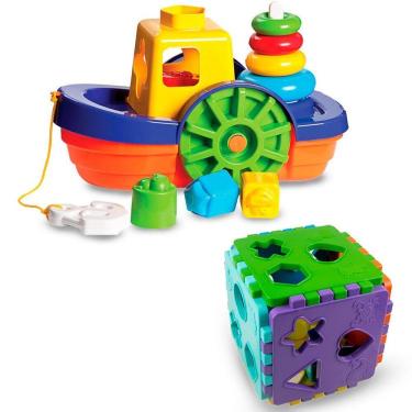 Imagem de Brinquedos Educativos 1 Ano Bebê Menino E Menina Barco +