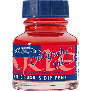 Imagem de Winsor & Newton Calligraphy Tinta para Caligrafia, Vermelho (Scarlet), 30 ml