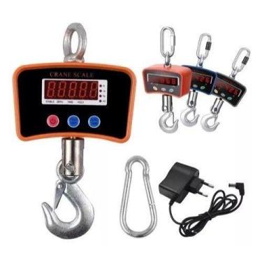 Imagem de Balança Digital Insdutrial Gancho 1000Kg Suspensa C/ Bateria Interna -