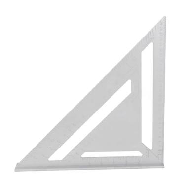 Imagem de Ferramenta de Carpintaria Rafter Square Carpenter Multifunction 45 Graus Aluminum Aluman Régua Triangular Ferramenta de Carpintaria de Madeira 30cm