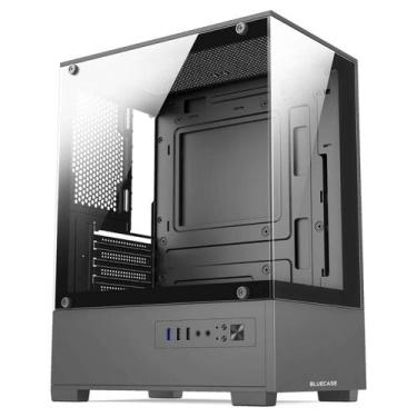 Imagem de Gabinete Gamer Bluecase BG-054 Hit Vidro Temperado Cinza