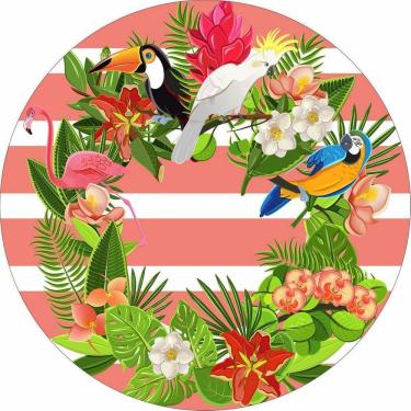 Imagem de Painel Redondo 3D Sublimado Tropical Frd-2604