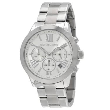 Imagem de Michael Kors Relógio feminino Brynn cronógrafo de aço inoxidável (modelo: MK6731), Prata