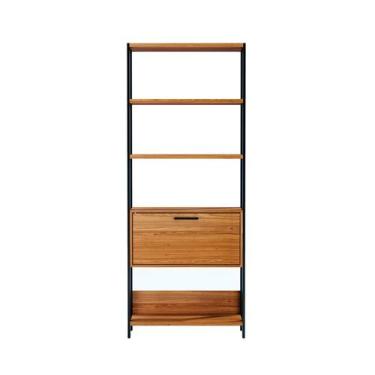 Imagem de Estante Dijon 1 PT Freijó e Preta 74 cm - Pradel