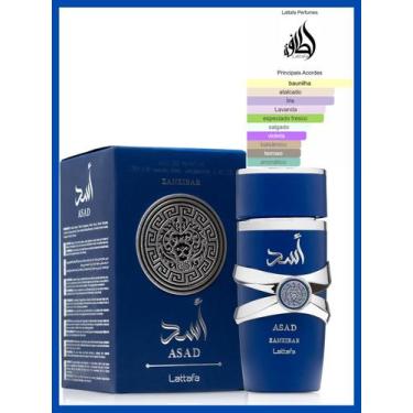 Imagem de Perfume Arabe Masculino Asad Zanzibar 100ml Edp Lataffa Original  Impo