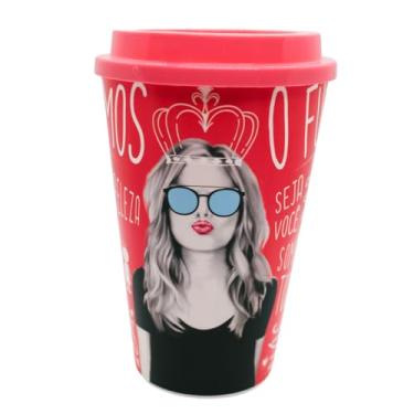 Imagem de Copo Animado Estilo americano - Copo Bucks Café com tampa e bocal 650ml - Modelo: Princesa