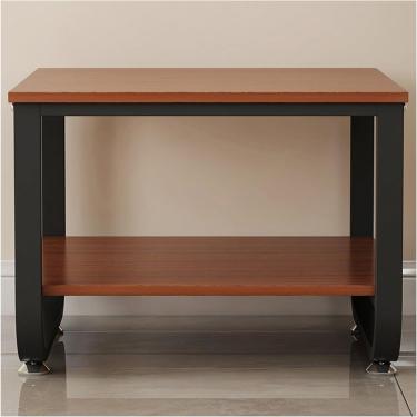 Imagem de Suporte Para Impressora A Laser Suporte Para Copiadora De Mesa De Impressora Grande, Triturador De Fax Resistente Prateleira De Armazenamento Para Computador, Suporte Pa, brown, 60×60×45cm