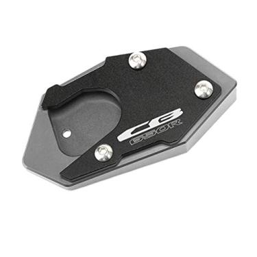 Imagem de Acc-Creativity Suporte de pé de motocicleta com ampliador lateral para placa de extensão compatível com HONDA CB650R CBR650R 2019-2020 (CB650R, titânio)