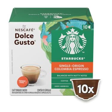 Imagem de Starbucks Espresso Single-Origin Colombia By Nescafé Dolce Gusto, 1 caixa com 10 cápsulas