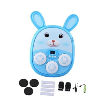 Imagem de UGPLM Máquina de boxe musical com função de brinquedo esportivo para adultos, alvo de parede de boxe eletrônico para exercícios, esportes, fitness, Azul, 32x24x4.35 Cm