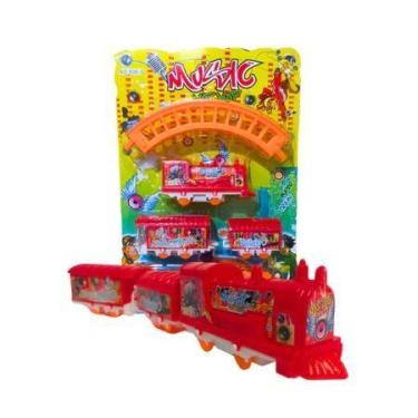 Imagem de Trem Trenzinho Eletrico C Trilho Vagoes - Bolinha Magica