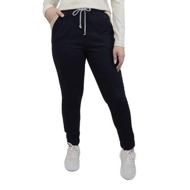 Imagem de Calça Feminina Olho Fatal Moletom Jogger Preta - 6015-Feminino