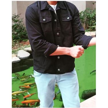 Imagem de Jaqueta de sarja masculina - Rf, Preto, P