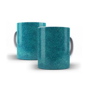 Imagem de Xícara Branca Porcelana Decorada 325ml + Caixinha - RYLLO, Pedra Verde