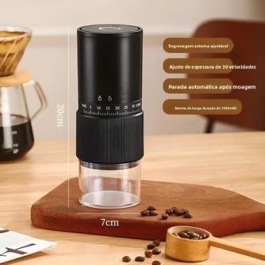 Imagem de Moedor De Café Automático Italiano Portátil, Recarregável, Feito À Mão