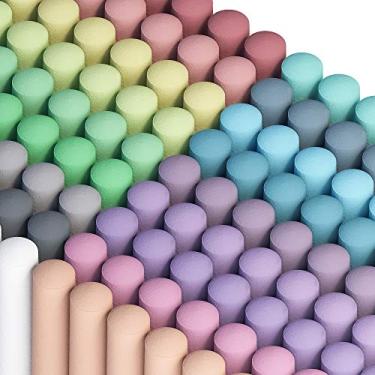 Imagem de Giz Sidewalk Feela, pacote com 162 unidades, 18 cores, conjunto de giz lateral para crianças com giz jumbo, ótimo para crianças, família adulta, pintura na calçada, parede escolar, garagem Blackboard Street Playground