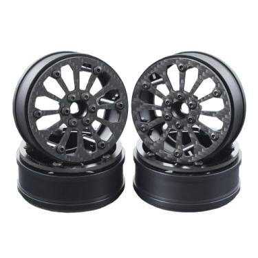 Imagem de AOLTNRC 2.2 Carbon Fiber Wheels Rim for 1/10 RC Crawler LCG Cheater Rigs Capra SCX10 Pro GSPEED V4 TRX4 Element Enduro Upgrades Accessories (4pcs C)