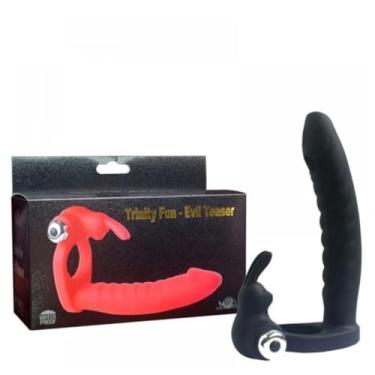 Imagem de Anel Companheiro Vibratório 10 Níveis Brinquedo Erótico com Estimulador de Próstata e Clitóris