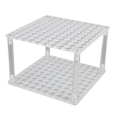 Imagem de Pssopp Porta -Maquiagem Porta -pincel, 96 Slots Marcador de Plástico Suporte Acrílico Batom Maquiagem Organizador de Estojo de Estojo de Suporte para Vaidade Bancada (Tipo 3)