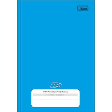 Imagem de Tilibra - Caderno Brochura Capa Dura 1/4 com Índice D+ Azul 96 Folhas