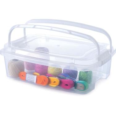 Imagem de Caixa 3, 12 L com Alça e Trava, Plasútil, Incolor