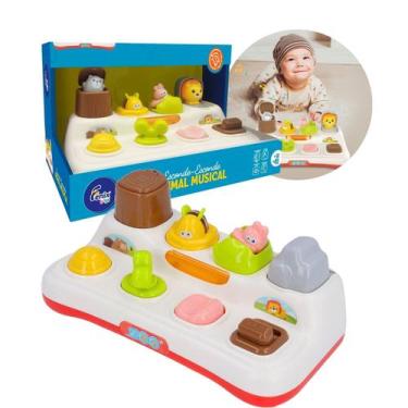 Imagem de Brinquedo Esconde-Esconde Animal Pop-up Interativo Musical - Fenix Bri