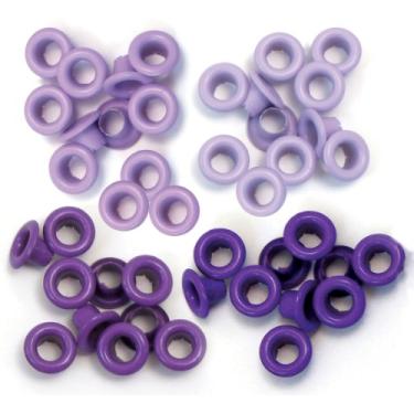 Imagem de Ilhós Padrão Tons de Roxo Para Ferramenta Crop-A-Dile We R - 60 Peças