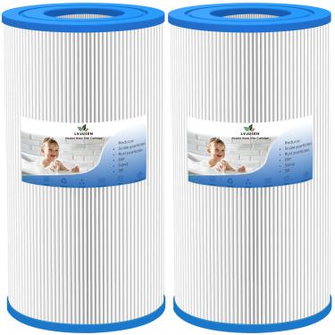 Imagem de LVJUSEN Filtro de banheira de hidromassagem para Watkins 31489, 73250 Hot Spring Tri X/0969601/Unicel C-6430, 71825/Pleatco PWK30/Filbur FC-3915, 73178 filtros termais, 30 pés quadrados. - Pacote com