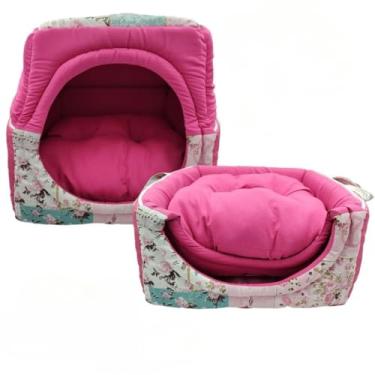 Imagem de Cama Caminha Túnel Toca iglu pet 2 em 1 Cachorro Gato Tamanhos M G GG(Big Dream,GG 50x50)